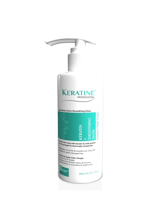 Keratine PROFESSIONAL Hair Mask(Conditioner) Infused with Keratin, Almond Oil, Jojoba Oil and Shea Butter for Curly Wavy and Straight Hair - Mask for Dry Damaged or Color Treated Hair  - Image 1