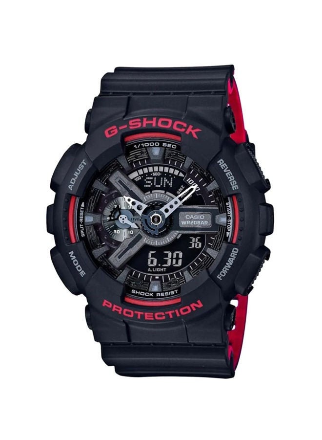 CASIO G_Shock Resin Analog+Digital Wrist Watch GA-110HR-1ADR - Image 1