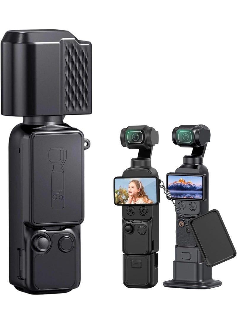 اكسيسن حافظة سيليكون لجهاز DJI Osmos Pocket 4، مجموعة من 6 قطع من الملحقات الواقية لجهاز DJI Pocket 4 مزودة بحبل أمان لمنع الضياع - Image 1