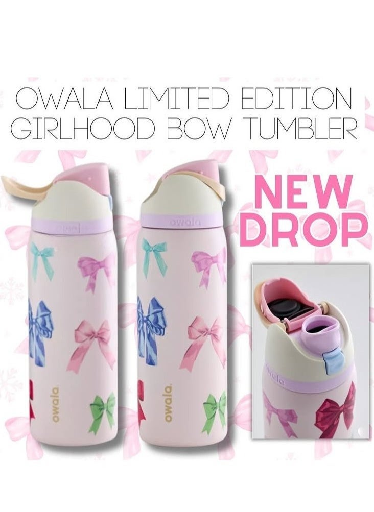 Owala - 24Oz. Owala FreeSip Stainless Steel Water Bottle Girlholde - Image 1