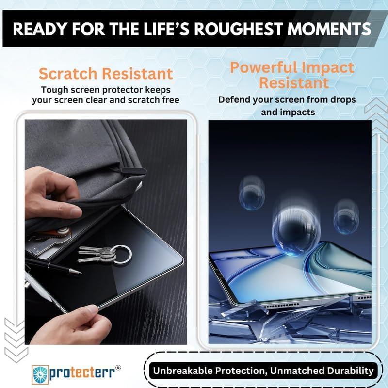 PROTECTERR 1 Pack | Screen Protector Guard for Lenovo Tab Plus 11.5" inch - Ultra-Thin, HD Clear, 9H Hardness, Anti-Scratch, Bubble Free, Edge-to-Edge Easy Install (Not a Tempered Glass) - Image 4