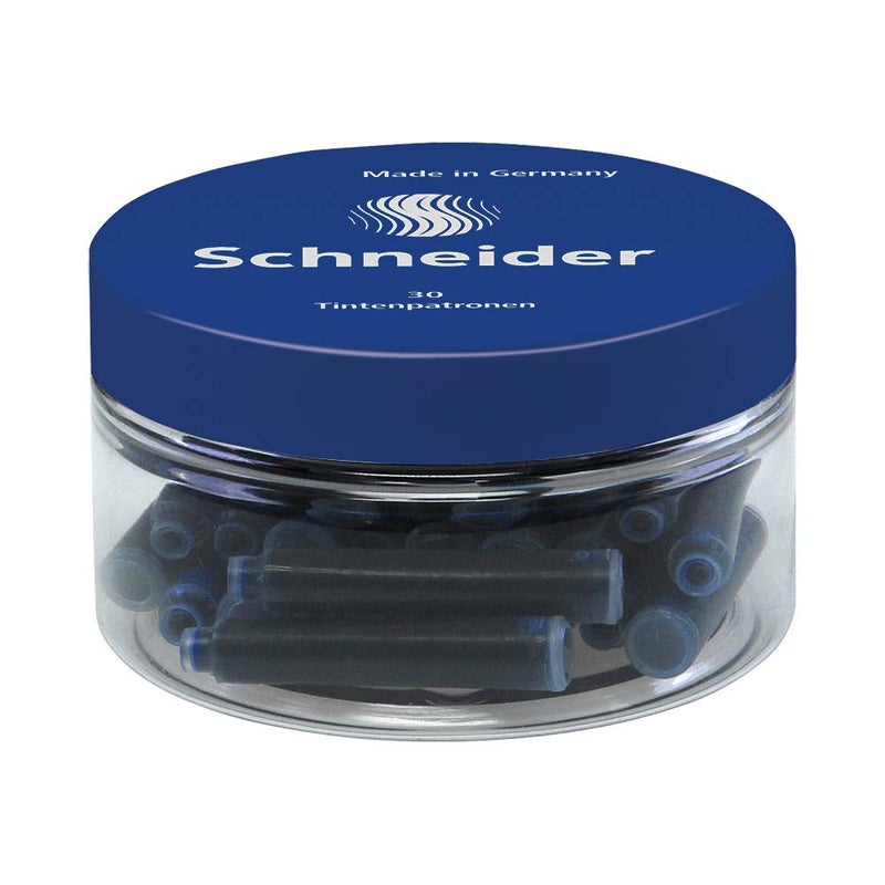 Schneider Ink Cartridge royal blue Container 30 pieces - Image 1