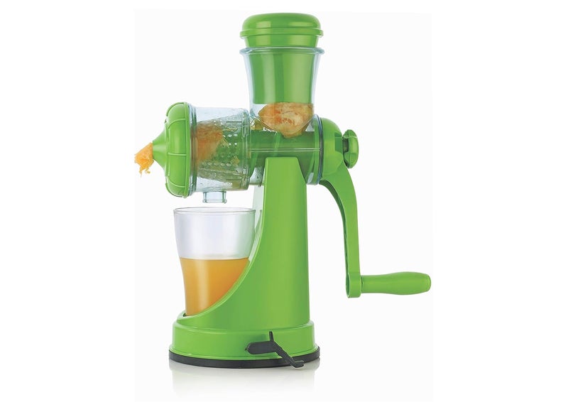 Apex Fruit Vegetable Manual Juice Machine with Steel Handle Fruit JuicerGreen