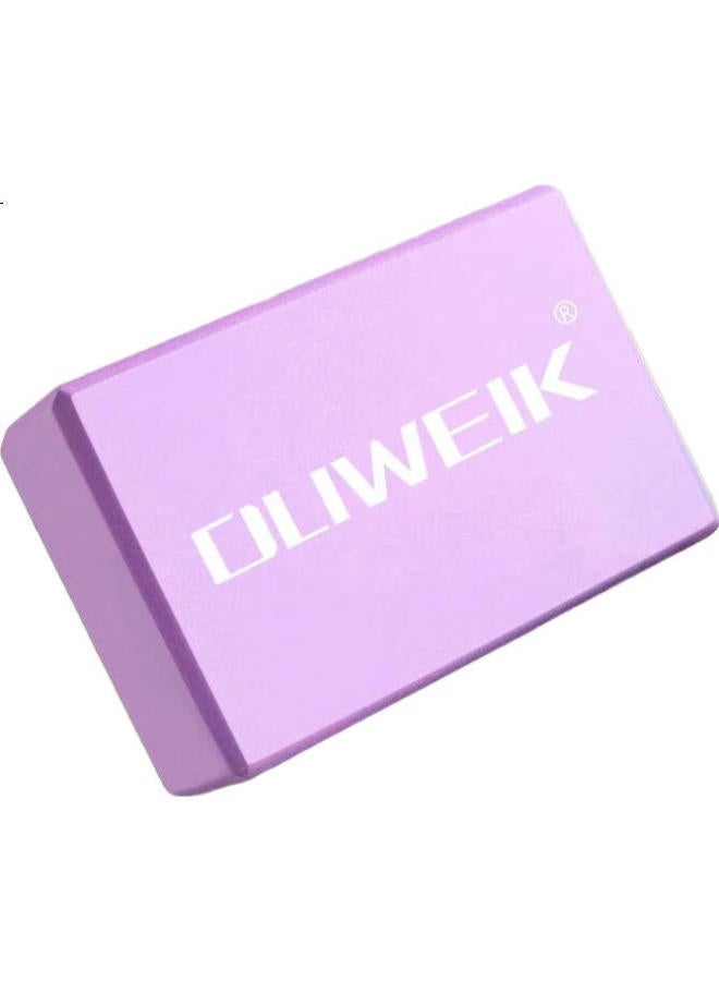 Dweck Yoga Block, High-Density Eva Purple Eco-Friendly Yoga Accessory, Foam Block, Dance Aid, Purple - Image 1