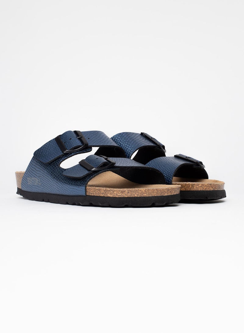 BAYTON Atlas Blue Flat Sandals - Image 2