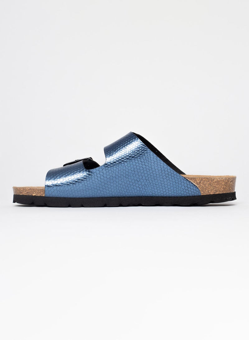 BAYTON Atlas Blue Flat Sandals - Image 1