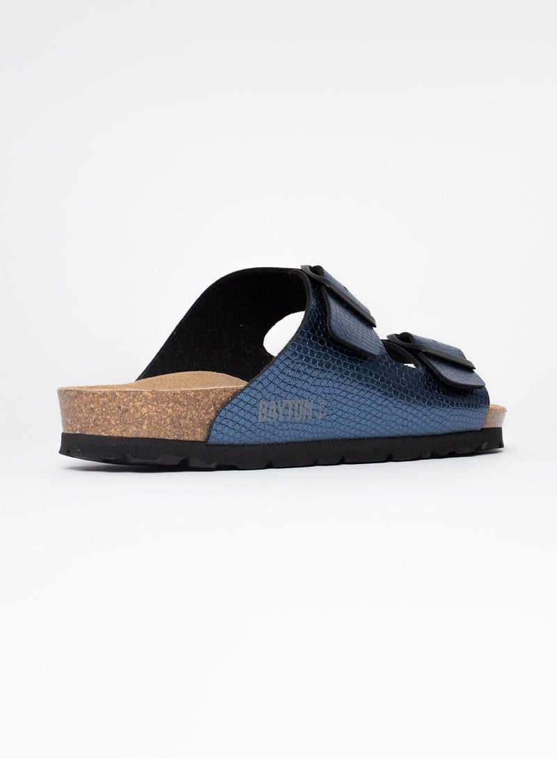 BAYTON Atlas Blue Flat Sandals - Image 5
