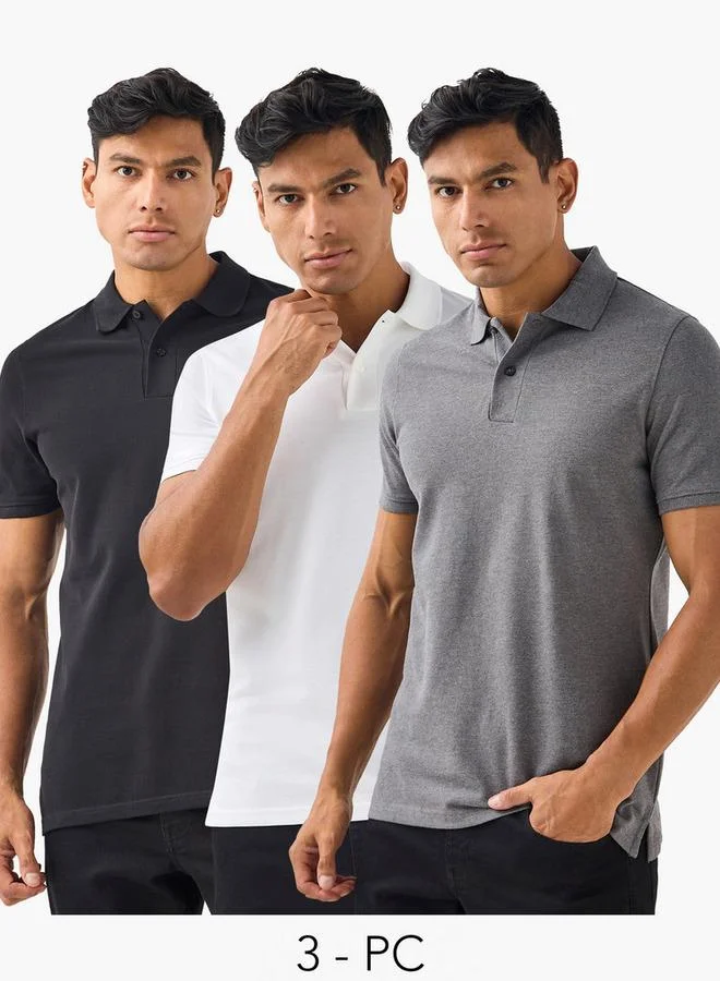Splash FAV Set of 3 - Polo T-shirt with Short Sleeves