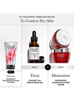 Olay New Coconut Oil Serum Nourishing Antioxidant Booster Fragrancefree 1.0 Oz  - Image 5