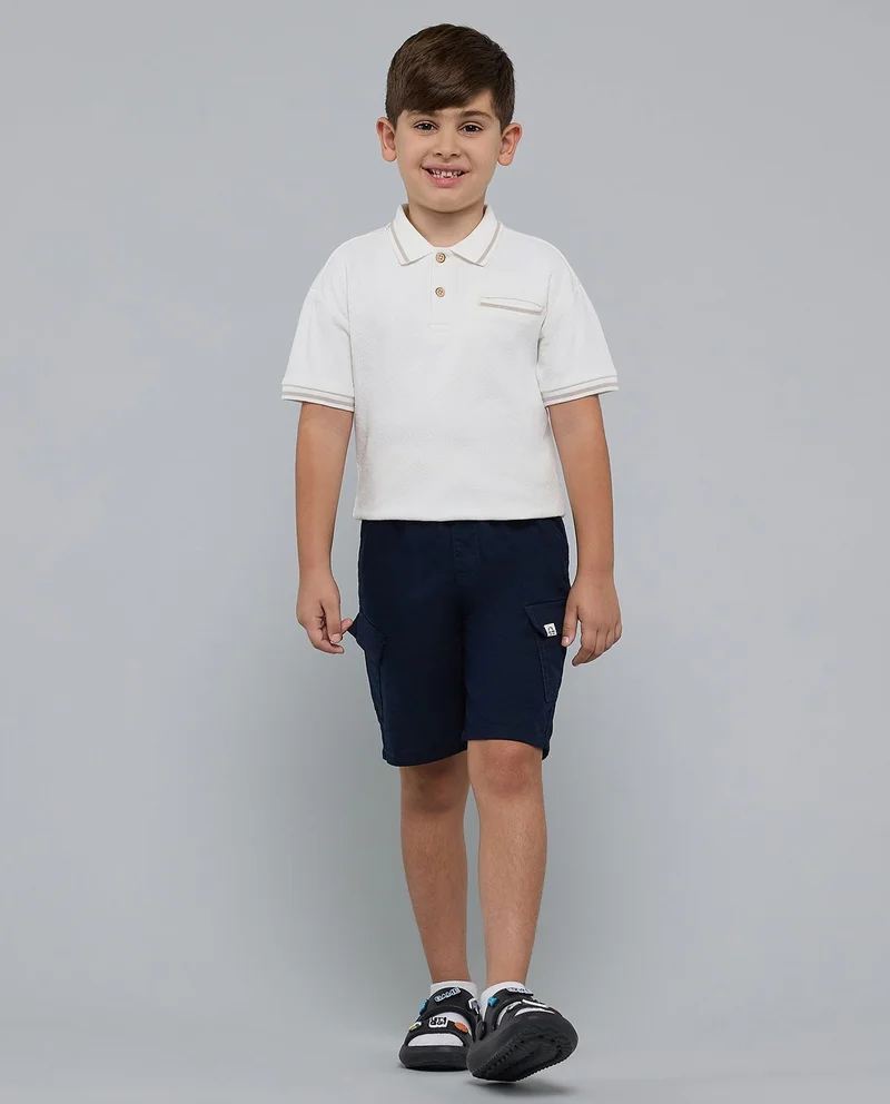 R&B Contrast Tipping Polo T-Shirt with Short Sleeves