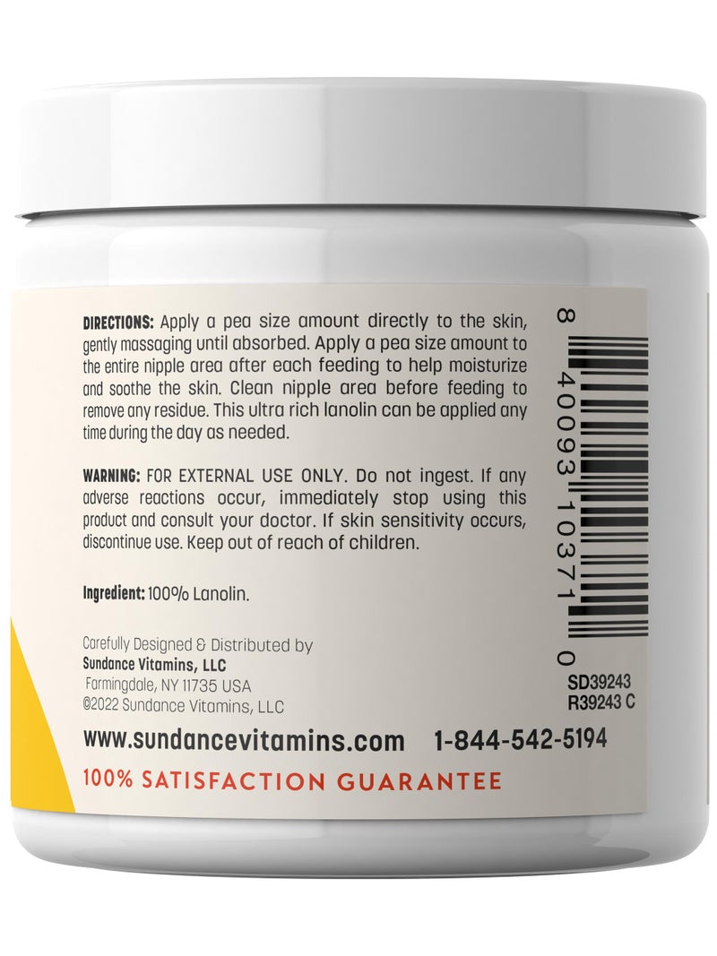 Sundance Lanolin Cream | 7 Fluid Ounces | Ultra Rich Pharmaceutical Grade | Hypoallergenic Supplement - Image 4