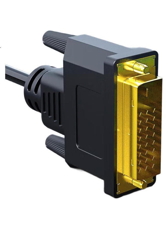 jinghua Jinghua Dvi To Vga Converter, Dvi 24+1 To Vga High-Definition Adapter, Laptop Host Graphics Card Connection To Monitor, Tv, Projector, Black, Z144 - Image 2