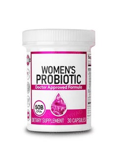 Probiotic Live Women's Probiotics, Daily Probiotic for Women, 6 Diverse Strains, 50 Billion CFUs, All-Natural Prebiotics, Delayed-Release Veggie Capsules, Dietary Supplement 30 Capsules  - Image 2