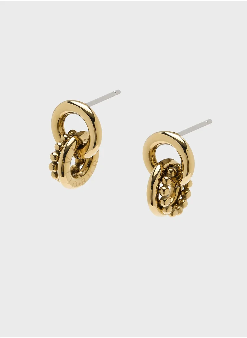 OLIVIA BURTON Round Link Earrings