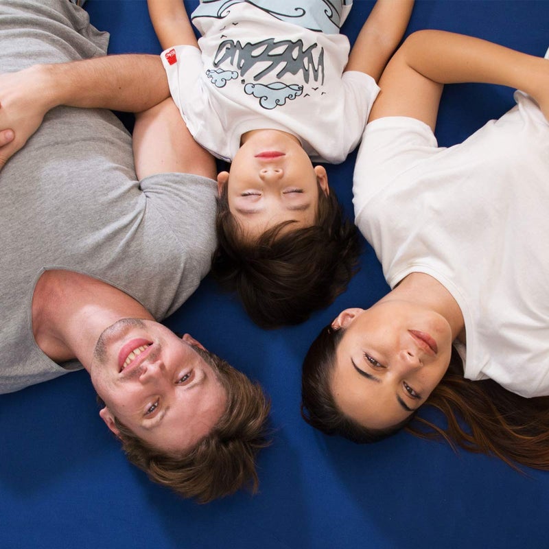 COSMOPLUS Fitted Sheet- COSMOPLUS Queen Fitted Sheet Onlyï¼ˆNo Flat Sheet or Pillow Shamsï¼‰,4 Way Stretch Micro-Knit,Snug Fit,Wrinkle Free,for Standard Mattress and Air Bed Mattress from 8â€ Up to 14â€,Navy - Image 5