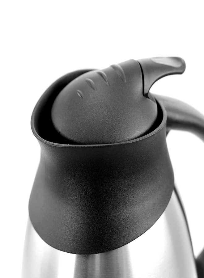 MegaChef 2 Quart Stainless Steel Thermal Beverage Carafe for Coffee and Tea - Image 2