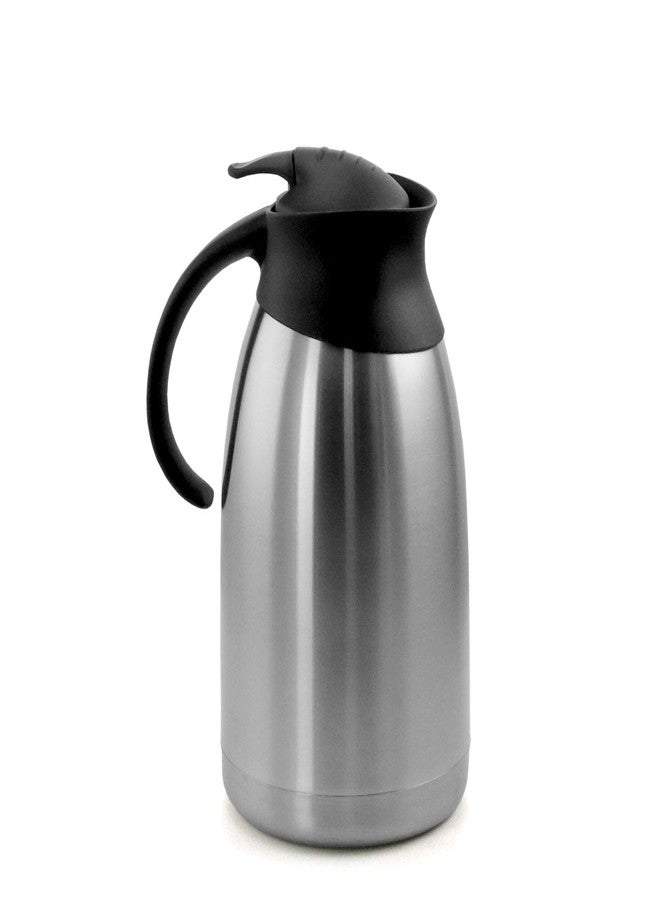 MegaChef 2 Quart Stainless Steel Thermal Beverage Carafe for Coffee and Tea - Image 1