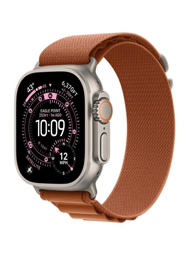 Apple 49mm Terra Cotta AlpineLoop Large  Natural Titanium Finish Terra Cotta Natural Titanium - Image 2