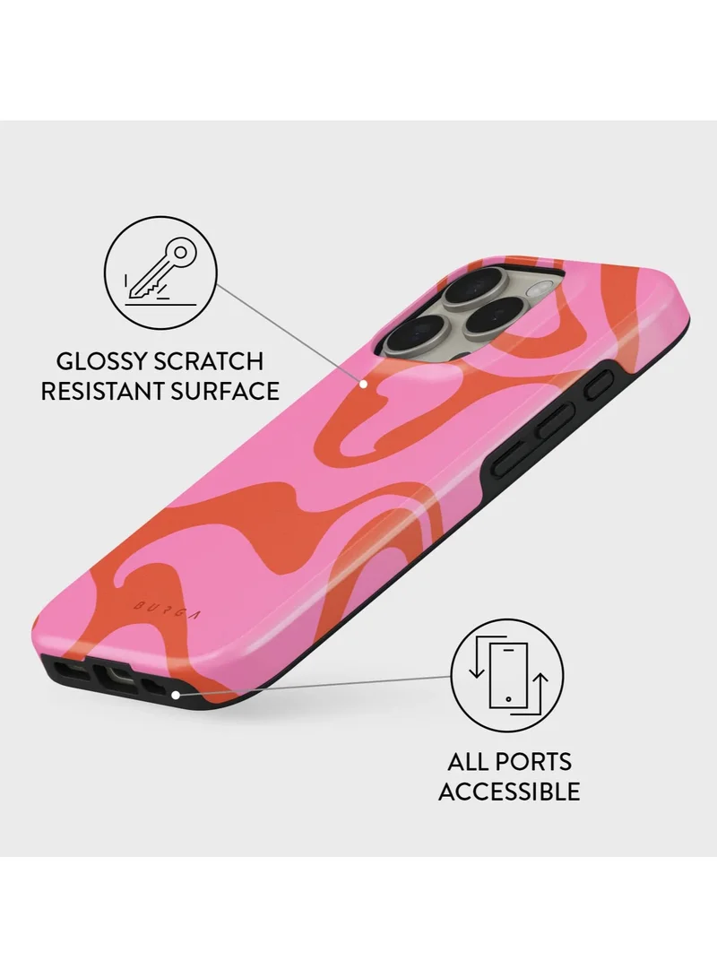 BURGA iPhone 16 Pro Max Case, 2 Piece Hard Shell + TPU Silicone Interior, Shock Absorption, All Port Accessible, Raised Bezel For Screen & Camera Protection, Never Fading HQ Print,Ride The Wave
