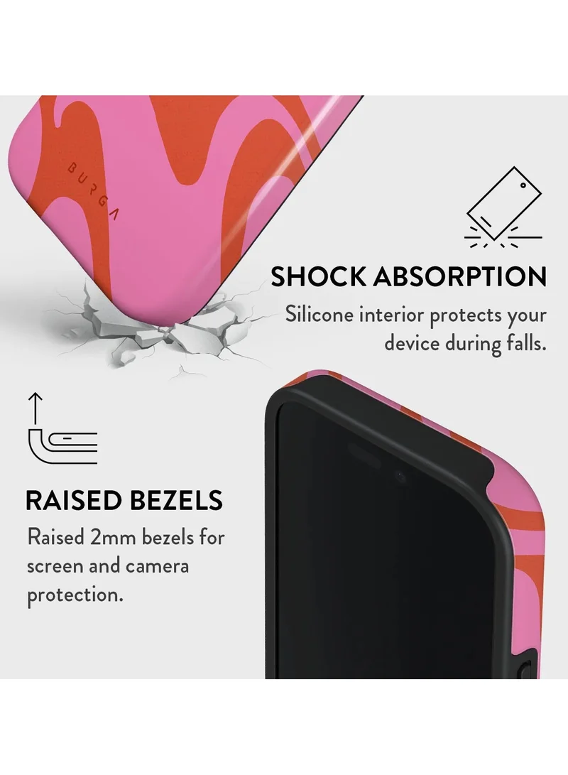 BURGA iPhone 16 Pro Max Case, 2 Piece Hard Shell + TPU Silicone Interior, Shock Absorption, All Port Accessible, Raised Bezel For Screen & Camera Protection, Never Fading HQ Print,Ride The Wave