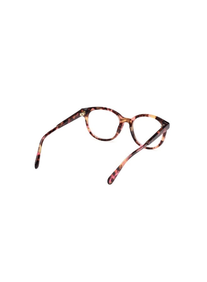 ماكس اند كو نظارة طبية بشكل دائري للنساء بأذرع من الأسيتات MO5126  مقاس 48 - هافانا احمر - Image 5