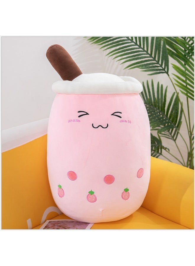 Cute Cartoon Pearl Milk Tea Cup Plush Pillow Toy