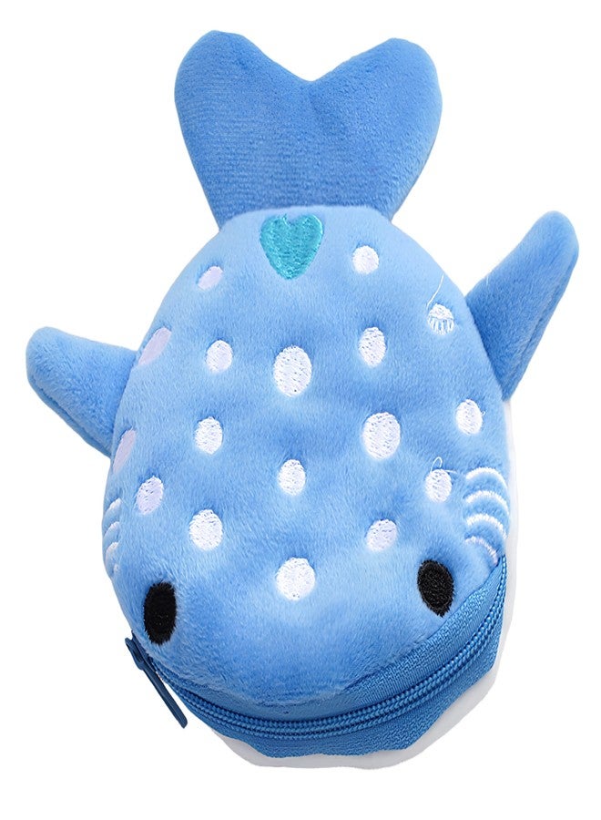 VIUJUH Cosplay Anime Frog Coin Purse Cute Pouch Wallet Small Money Bag Plush Purse for Funny 3225, Blue, M, Animal - Image 1