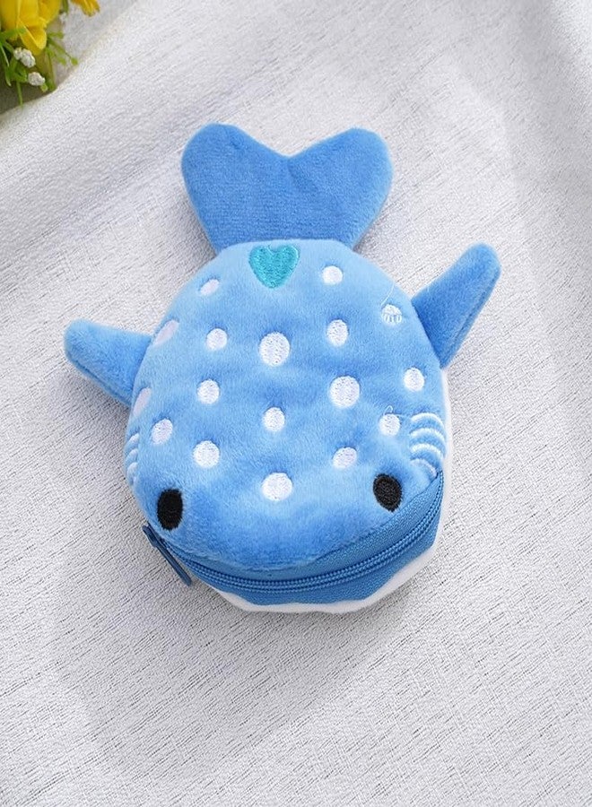 VIUJUH Cosplay Anime Frog Coin Purse Cute Pouch Wallet Small Money Bag Plush Purse for Funny 3225, Blue, M, Animal - Image 5
