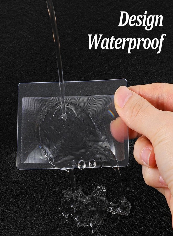 AojSup 200 Pcs Thin Fresnel Lens, Credit Card Size Pocket Magnifier, Kid Magnifying Lens Portable Magnifying Lens for Reading for Reading and Fire Starting - Image 5