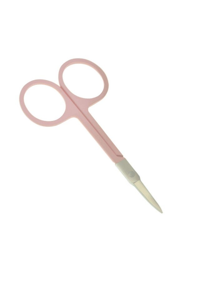 Motanar 2Pcs Gold Silver Eyebrow Scissor Makeup Manicure Scissors Nails Cuticle Scissors Eyebrow Eyelashes Epilator Face Hair Removal Tools (Pink) - Image 2