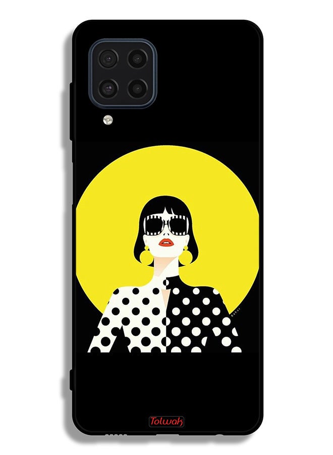 Tolwak Samsung Galaxy F22 Protective Case Cover Stylish Girl Art - Image 2
