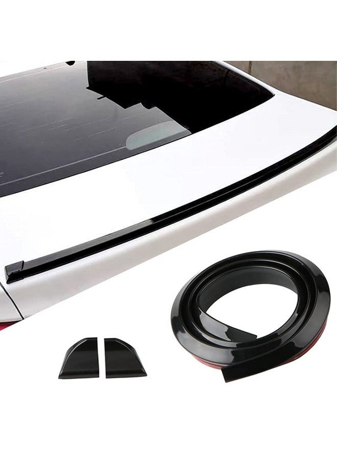 أوتو ميز جناح خلفي عالمي من أوتومايز ساموراي مع شفة جناح بشريط لاصق 3M، مقاس 1.5 متر × 35 مم، ملحقات تعديل السيارة (أسود لامع) - Image 3