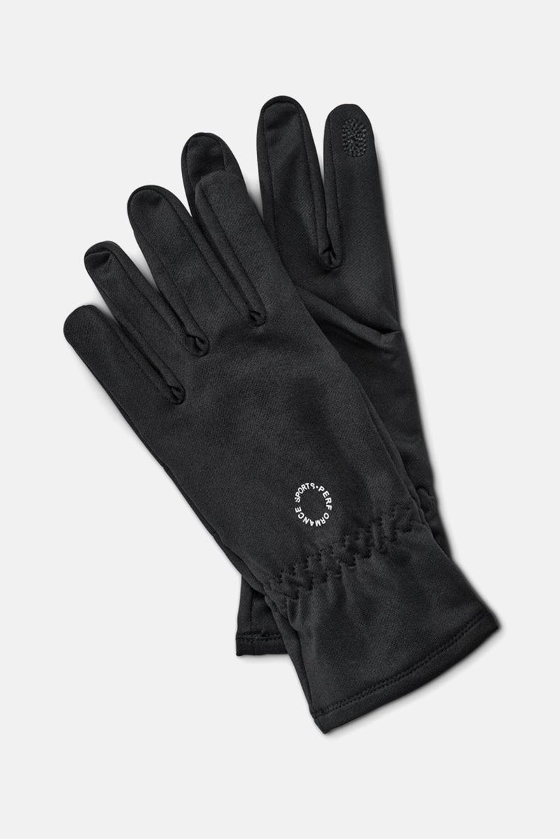 Tchibo Reflective Print Running Gloves, Black  - Image 2
