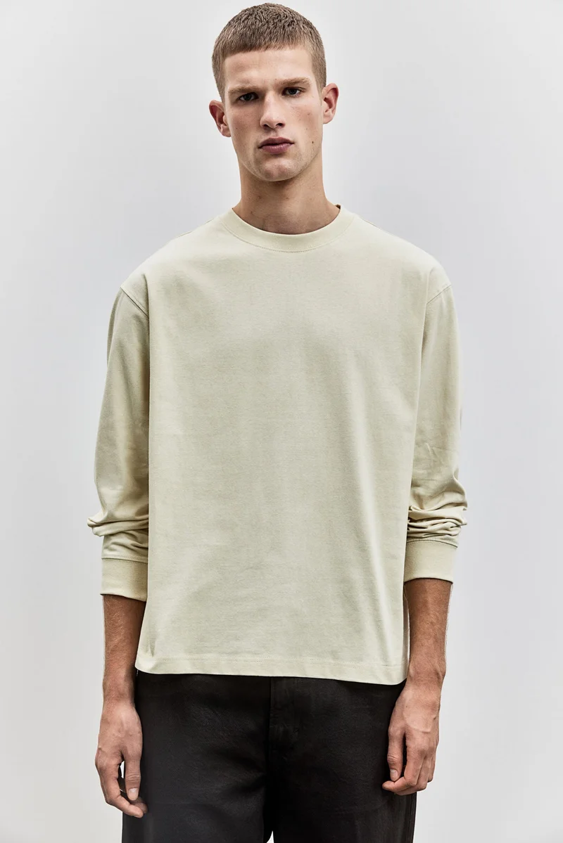 H&M Loose Fit Long-sleeved jersey top