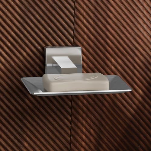 Kohler Soap Dish,SS304 Stainless Steel, 2 Years Warranty, Brushed Steel Finish, 12.3cm x 12.15cm x 4.65cm LBH, Easy to use Ergonomic Design, 23kg Load Bearing Capacity - Image 1