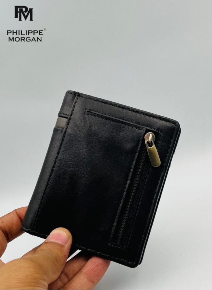 PHILIPPE MORGAN Premium Genuine Leather Wallet For Men with RFID - Image 5