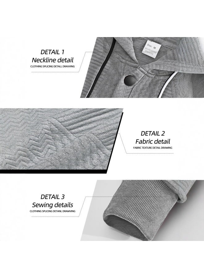 SPRING And Autumn New Style Pullover Solid Color Casual Sports Loose Trendy Long-sleeved Hooded Sweatshirt For Men - Image 3