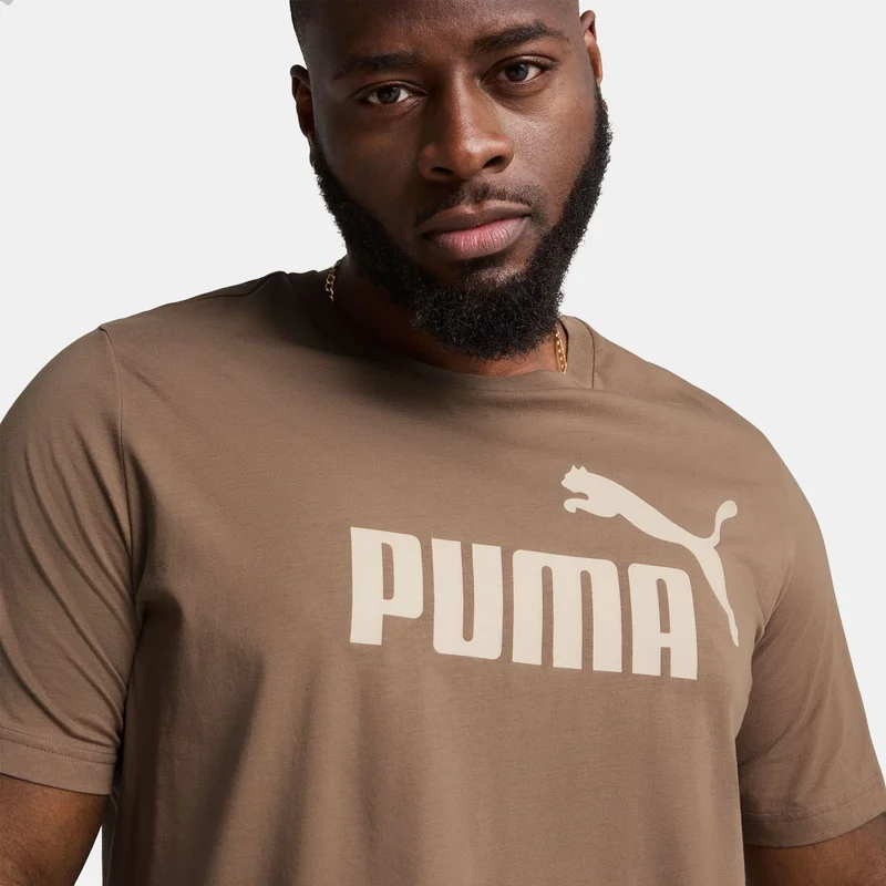 PUMA Beige Men's Essentials No. 1 Logo T-Shirt for Men | Best Price UAE