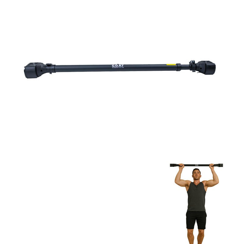 جوت  عقلة رياضية للباب من G.O.A.T | فولاذ | مانعة للانزلاق | تتحمل وزن أقصى 120 كجم | متينة | أسود - Image 1