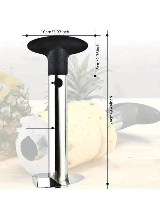 Black Stainless Steel Pineapple Slicer Cutter Commercial Grade Kitchen Tool - Image 4