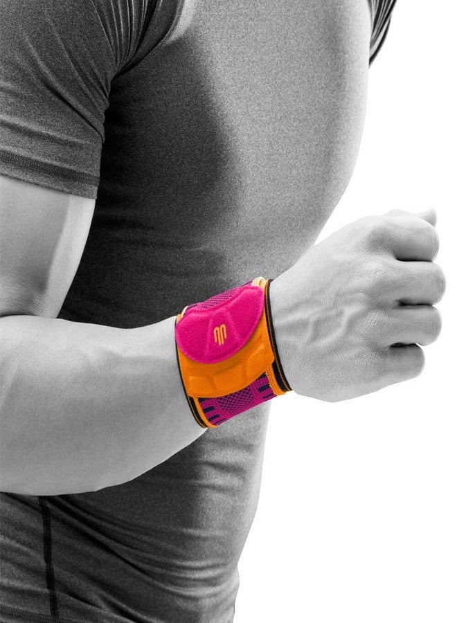 Bauerfeind Wrist Bandage "Wrist Strap", 1 Wrist Brace for Sports such as Fitness, Weight Training and Crossfit, for Women - Stabilising & Protective, Pink, S/M - Image 2