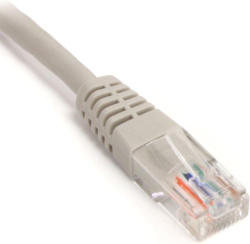 ستار تك كابل توصيل كات 5 إي بطول 100 قدم من .com مع موصلات RJ45 مصبوبة - رمادي - كابل توصيل إيثرنت كات 5 إي - كابل توصيل كات 5 إي UTP بطول 100 قدم (M45PATCH100G) - Image 2