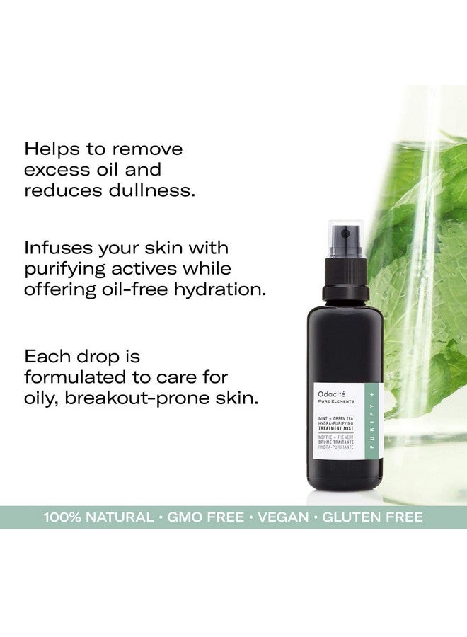 أوداسايت مصل الوجه المضاد للشيخوخة من Odacité بالنعناع والشاي الأخضر، رذاذ مرطب ومتوهج، وصفة حب الشباب والبثور المعرضة للبشرة، رذاذ للوجه لترطيب العيوب، المسام المسدودة، البشرة المتعبة، 1.69 أونصة سائلة. أوز - Image 3