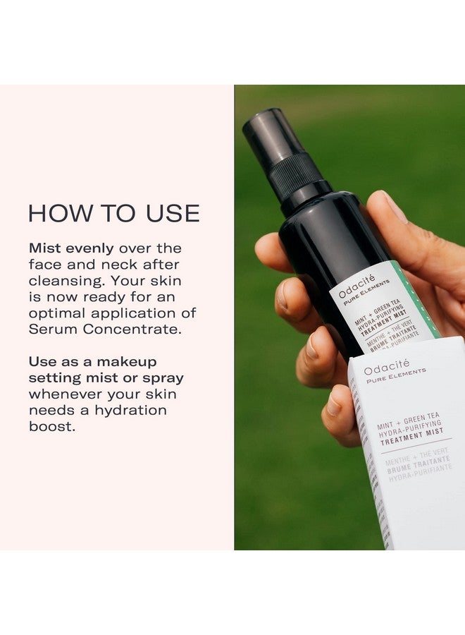 أوداسايت مصل الوجه المضاد للشيخوخة من Odacité بالنعناع والشاي الأخضر، رذاذ مرطب ومتوهج، وصفة حب الشباب والبثور المعرضة للبشرة، رذاذ للوجه لترطيب العيوب، المسام المسدودة، البشرة المتعبة، 1.69 أونصة سائلة. أوز - Image 5