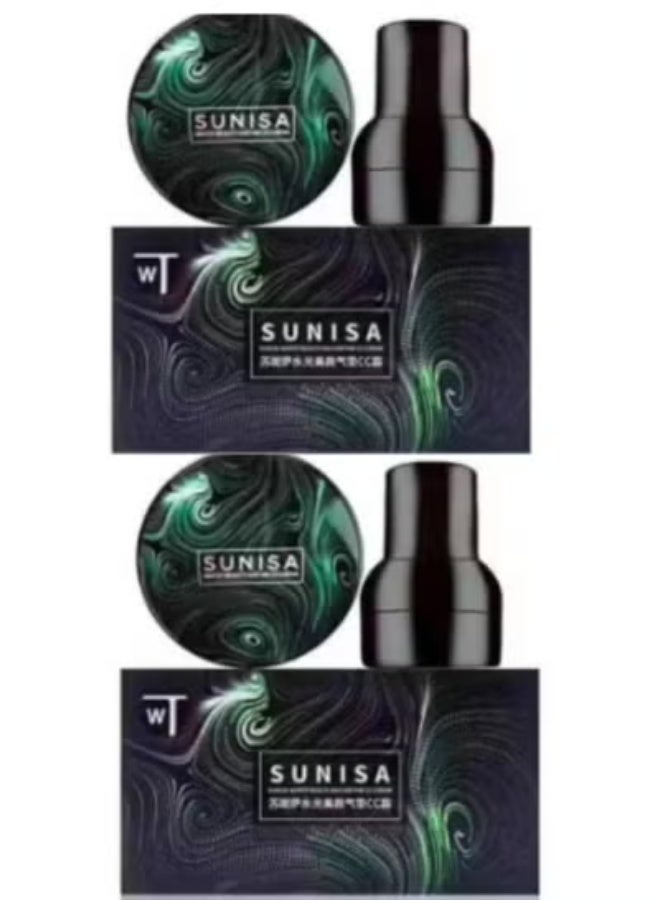 SUNISA 2 PACK OF Air Cushion Bb Cream Isolation Bb Nude Concealer Waterproof Matte Liquid Foundation For All Skin Types Cc Cream Full Coverage Concealer Cream 20G 1 Count - Image 1