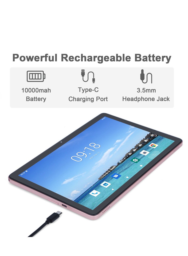 C idea 10.1-Inches Tablet, Android Tab, 5G Tablet Dual SIM 8GB RAM 1TB, 10000mAh Battery With Bluetooth Keyboard, Mouse And Speaker CM8800plus - Pink - Image 3