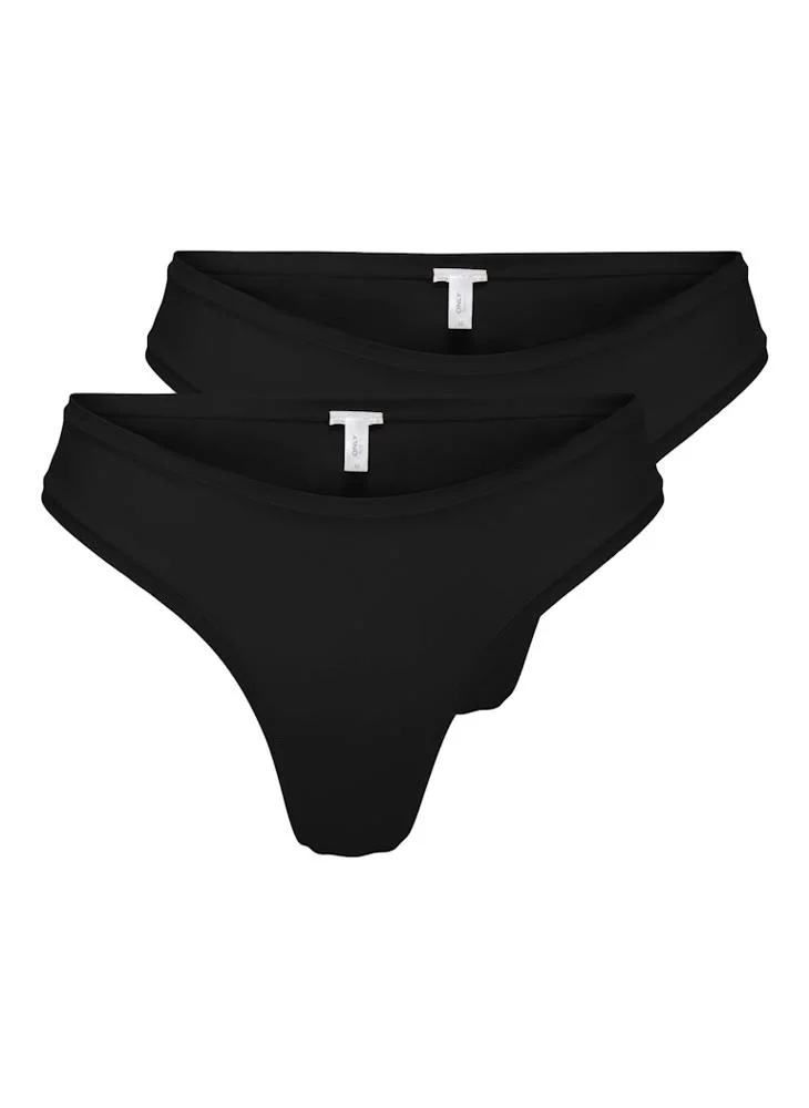 ONLY Onlpeachy 2-Pack Brazil Brief