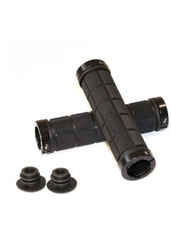 KASTWAVE Bicycle Handlebar Grips, Rubber Anti-Slip Grip Handlebar for MTB/BMX Mountain Bike Bicycle Accessories Black 2 Pack  - Image 1