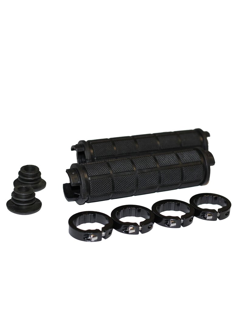 KASTWAVE Bicycle Handlebar Grips, Rubber Anti-Slip Grip Handlebar for MTB/BMX Mountain Bike Bicycle Accessories Black 2 Pack  - Image 5