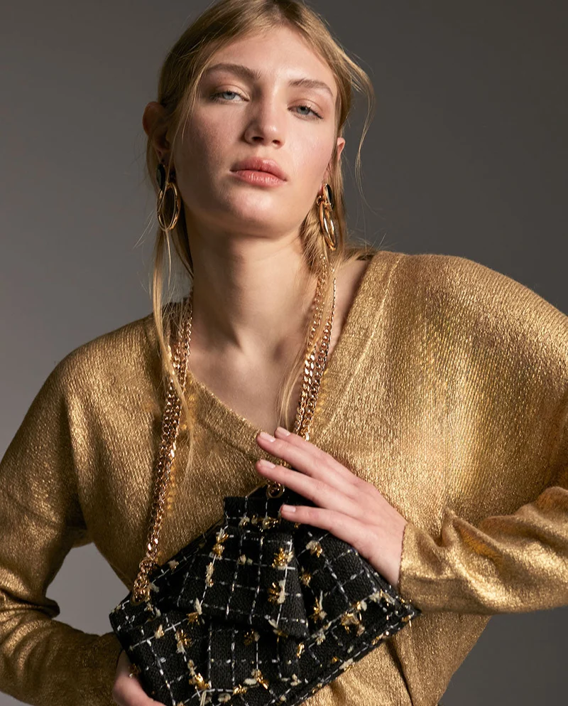 Lola Casademunt Tweed crossbody bag